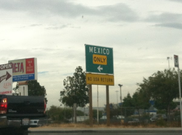 Camino a Mexico por la autopista