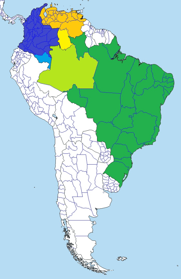 Amazonas Departments